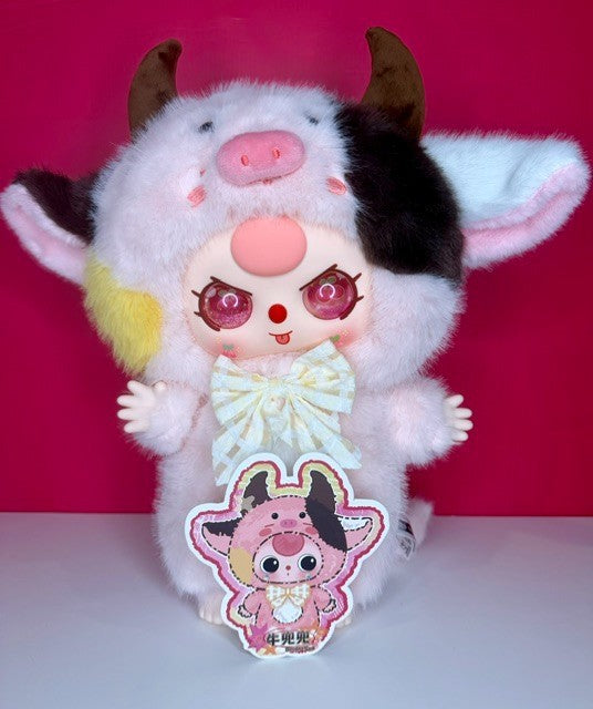 Baby Three BB3 400% First Edition Return Dou Dou Cow Plush Limited New