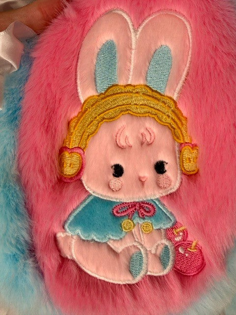 Baby Three BB3 Lily Rabbit Town V5 400% Pink Blue Bunny Crying Eyes Plush New