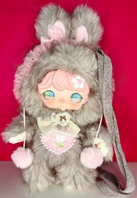ZFAZ Luxi Picnic Bunny 600% Evening Breeze Firefly Grey Pink Collectible Plush