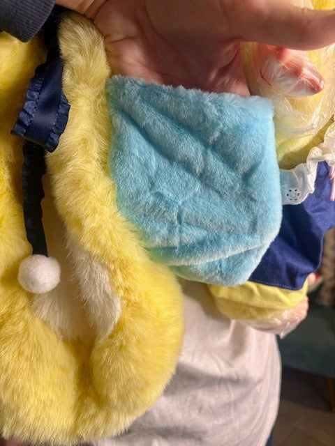 Baby Three Your Backpack 800% Bumbee Yellow Rabbit Plush Wearable