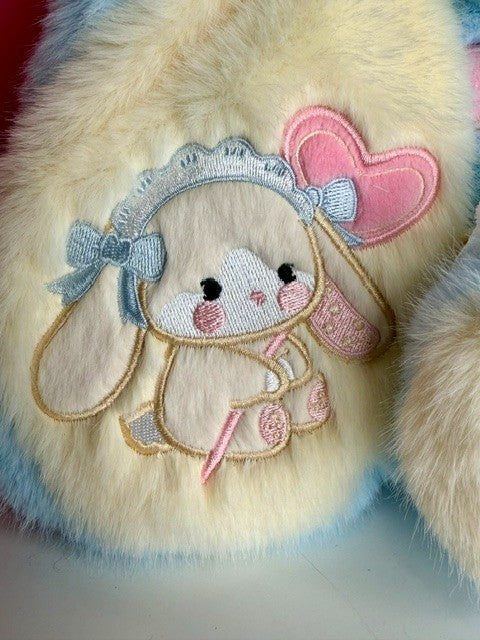 Baby Three BB3 Lily Rabbit Town V5 400% Yellow & Blue Bunny Plush New