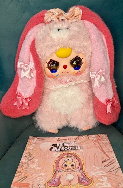 BB3 Baby Three 800% AI Interactive Talking Warmheart Rabbit Gold Liquid Cry Eyes