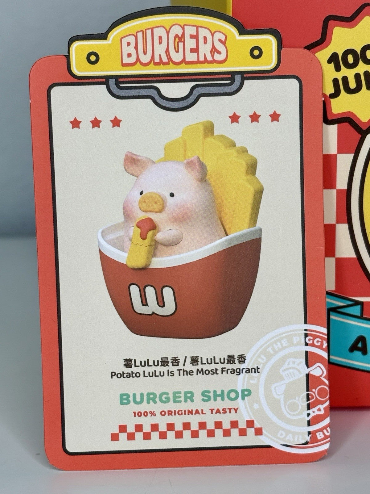 Toyzero+ Lulu The Piggy Burgers Collectible Blind Box Art Toy -  Potato Lulu