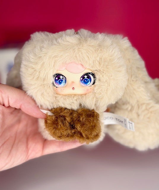 Zaza Soft Little Cloud Plush Bag Charm ~ Choice of 8 ~ Liquid Glitter Eyes NEW