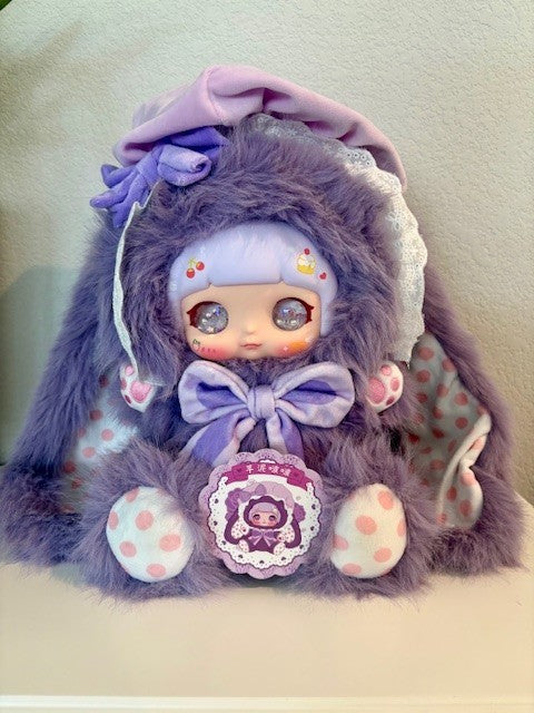 XUEFU 600% Rabbit Lace Dream Purple Authentic Collectible Plush Glitter Eyes