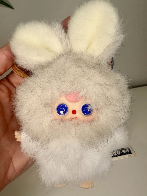 Baby Three BB3 Super Mini Bunny Plush  Letter Z New Keychain Special Face