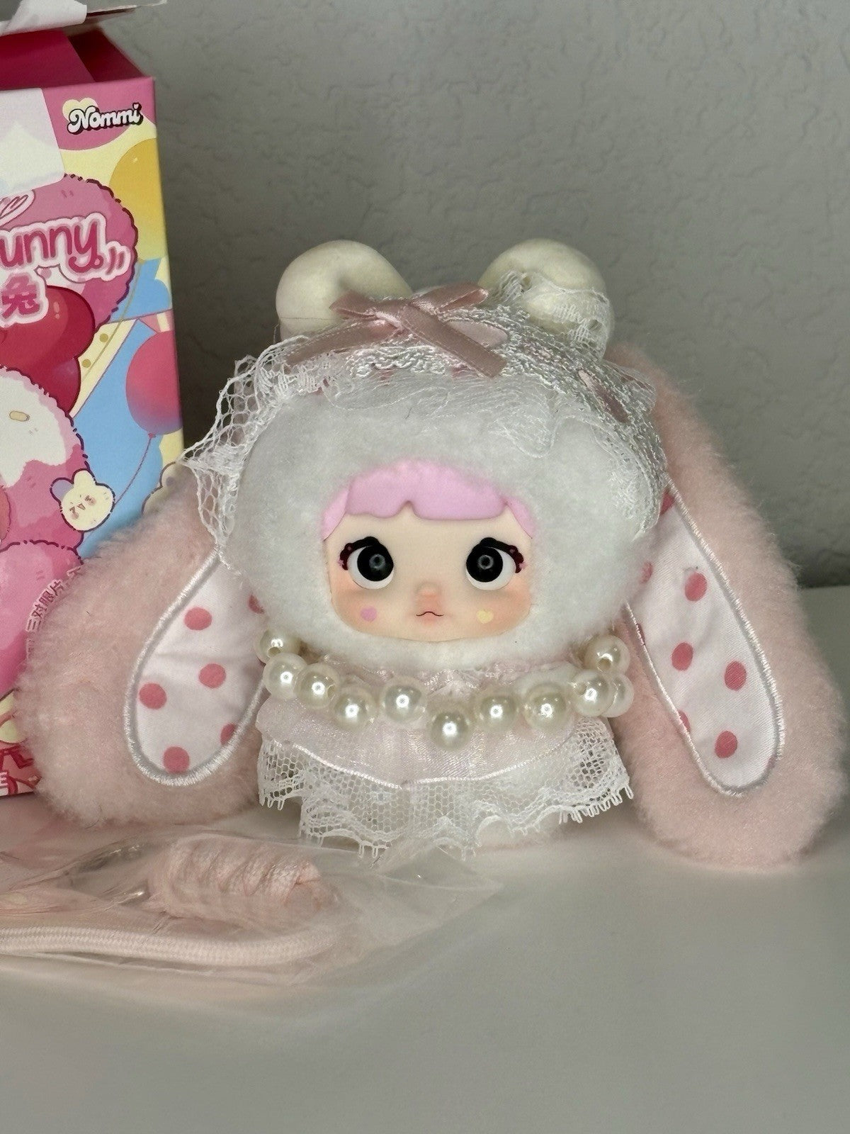 NOMMI BABY SWEETHEART BUNNY CHARM- Confirmed Mousse Sweet! 🩷🐇🩷