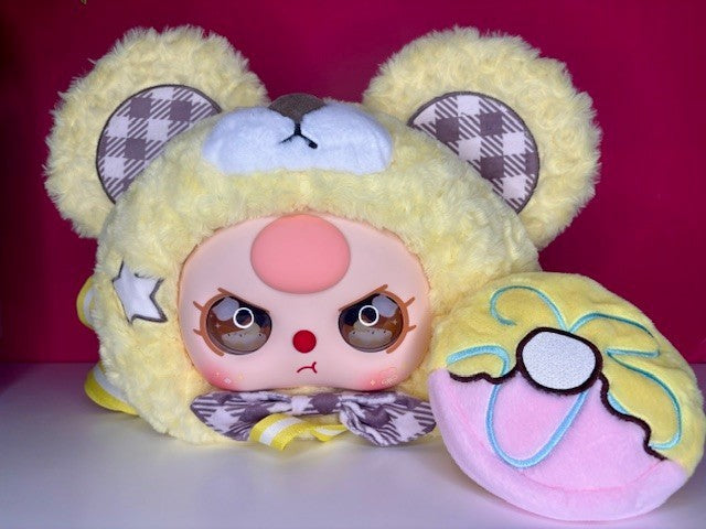 Baby Three 800% Bear Sweet Donut Backpack — Oversized Plush Kawaii Bag NEW