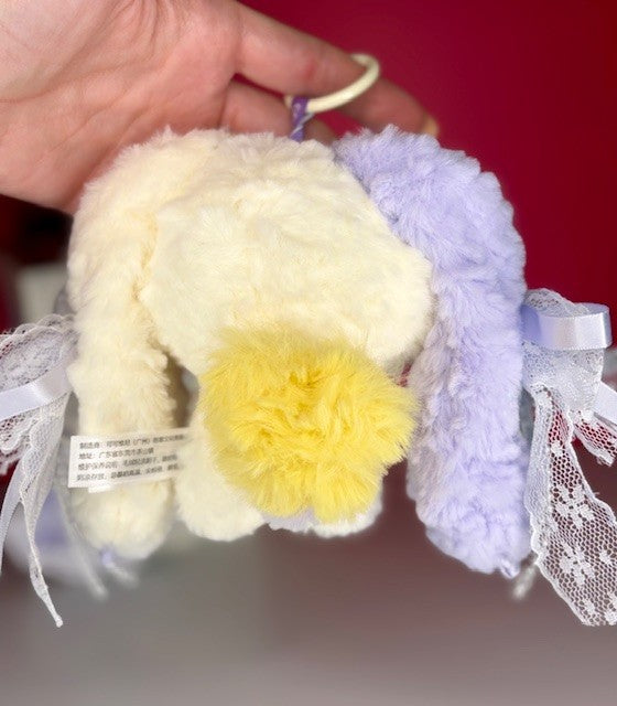 Zaza Soft Little Cloud Plush Bag Charm ~ Choice of 8 ~ Liquid Glitter Eyes NEW