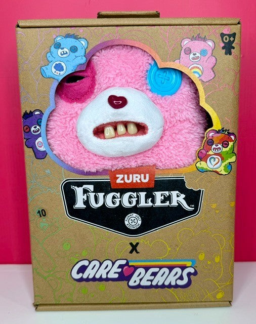 Zuru Fuggler Care Bears Cheer Bear Pink Funny Ugly Plush Monster 9-Inch New
