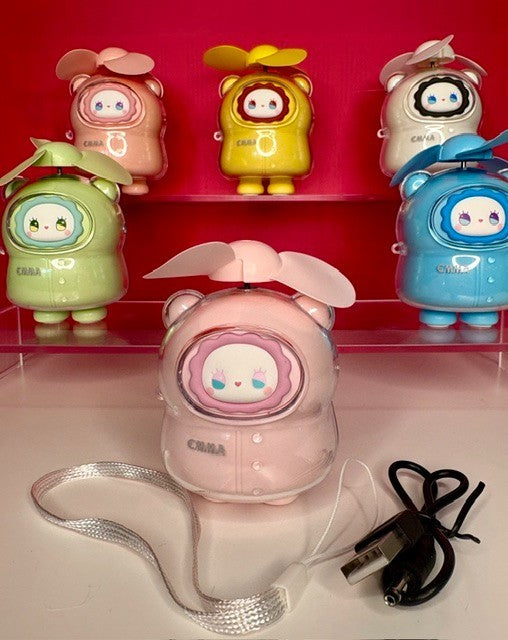 Emma Mini Fan Kawaii Character USB Rechargeable Customer Pick New