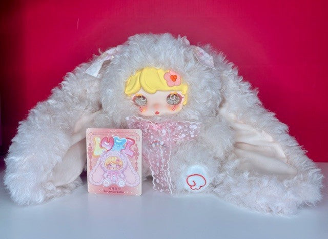 ZFAZ LUXI 400% Fuzzy Sweetie Plush Blind Box Collectible with 2 Interchangeable