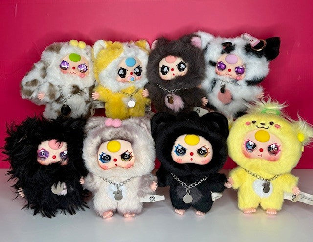 BabyThree Cats & Dogs Complete Set 8 Special Eyes + SECRET Scented Plush Pendant