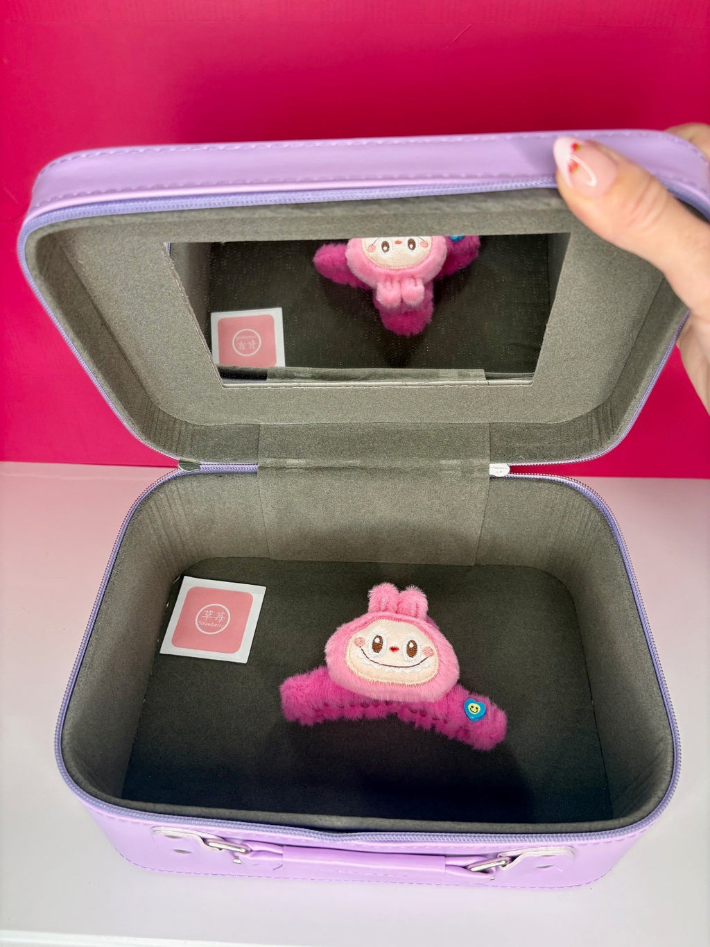 Sanrio My Melody Kuromi My Sweet Piano Hard Shell Makeup Case + Labubu NEW
