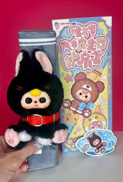 Baby Three BB3 Plush Seatbelt Shoulder Pad Cover — Choice of 8 Cute Animals