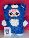 NEW Baby Three 400% V2 Plush Sweetheart Baby Custom Eyes Designer Toy- Blue Bear