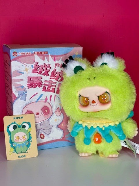 PIPIZI Fluffy Strike Plush Pendants~ Designer Blind Box Labubu BB3 Vibe NEW