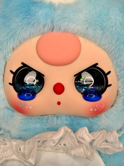 Baby Three BB3 Lily Rabbit Town V5 400% Pink Blue Bunny Crying Eyes Plush New