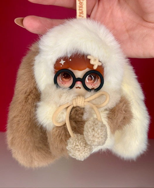 Lokiki Zhibei Zhaixing Breathe Collecticle Plush Pendant Super Soft, Glasses
