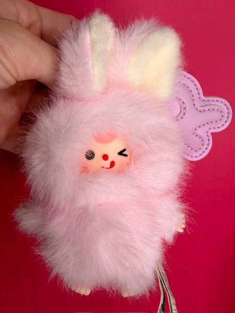 Baby Three BB3 Super Mini Bunny Plush Letter Keychain O-Z Customer Pick New