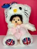 Monchhichi British Hello Kitty Costume Plush New