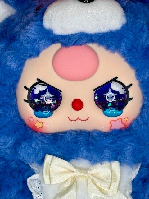NEW Baby Three 400% V2 Plush Sweetheart Baby Custom Eyes Designer Toy- Blue Bear