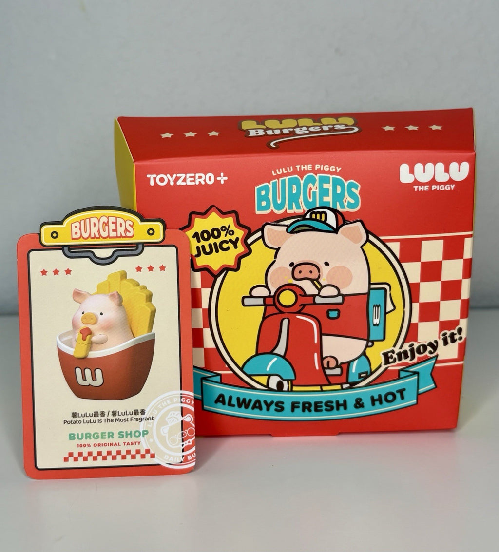 Toyzero+ Lulu The Piggy Burgers Collectible Blind Box Art Toy -  Potato Lulu