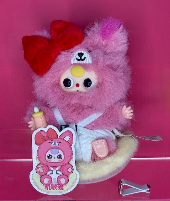 BabyThree BB3 Vehicle-Mounted Baby Carseat Plush — Pig or Pink Bear, Scented