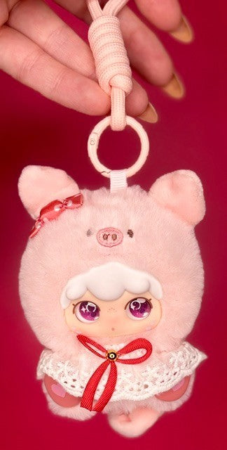 Kimipapa Animals Sitting in a Row Collectible Plush Pendant- Customer Pick!