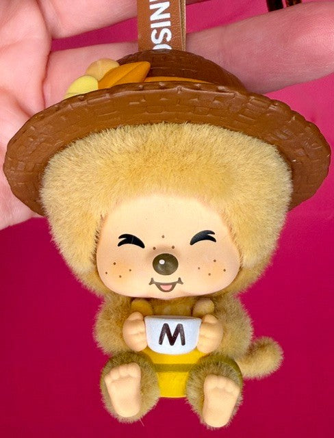 Monchhichi Mon Mon Farm Face-Changing Flocked Pendant New - Customer Pick