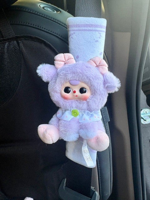 Baby Three BB3 Plush Seatbelt Shoulder Pad Cover — Choice of 8 Cute Animals