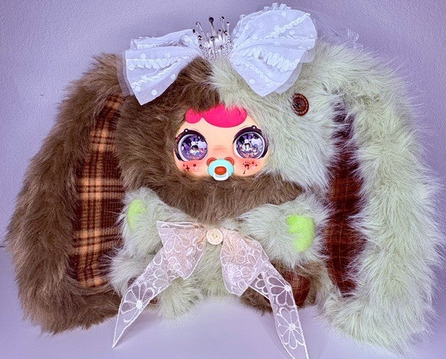 Zaza BB 800% Bexin Workshop Green Rabbit Surprise Mini Magnetic Paci Plush Doll