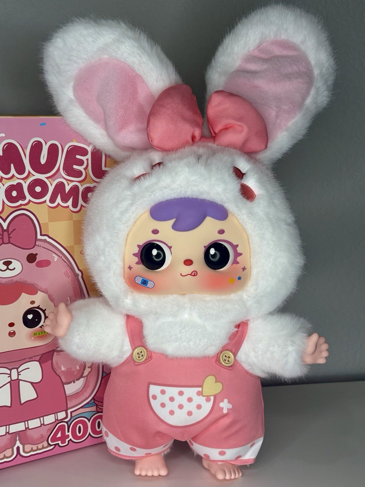NEW Samuel 400% Macaroon Bunny Plush- White Bunny