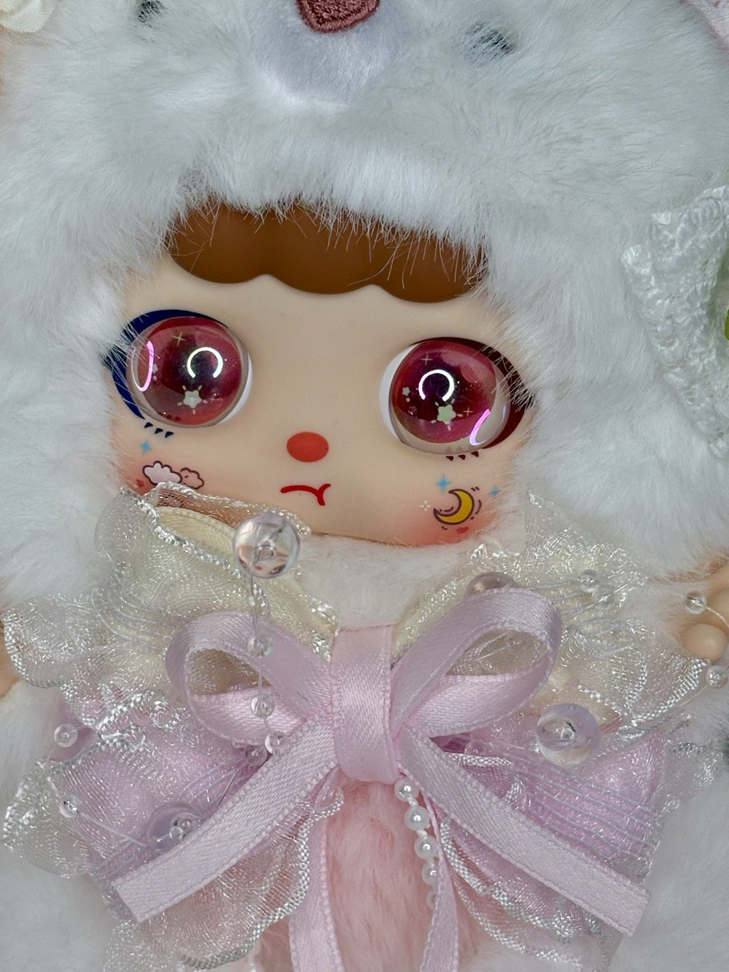 NEW Kebidou Tiny Nai Fu Creamy Bunny Designer Pendants- Cotton Sleepy Midnight