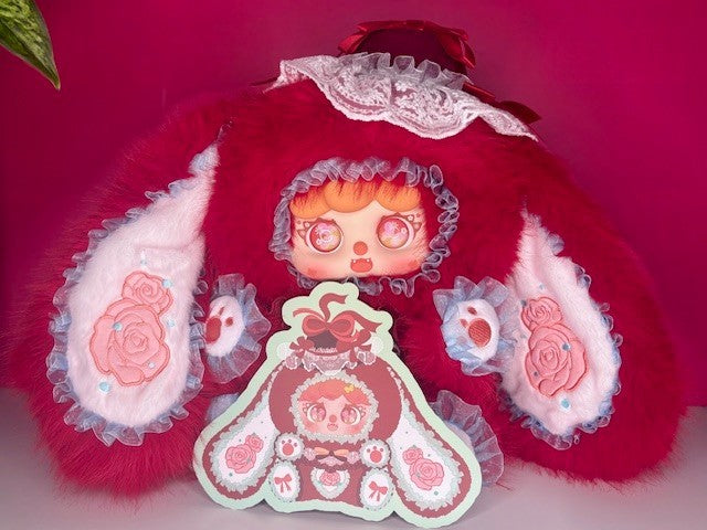 Migo 600% Rose Tea Party Rose Garden Plush Blind Box Designer Art Toy