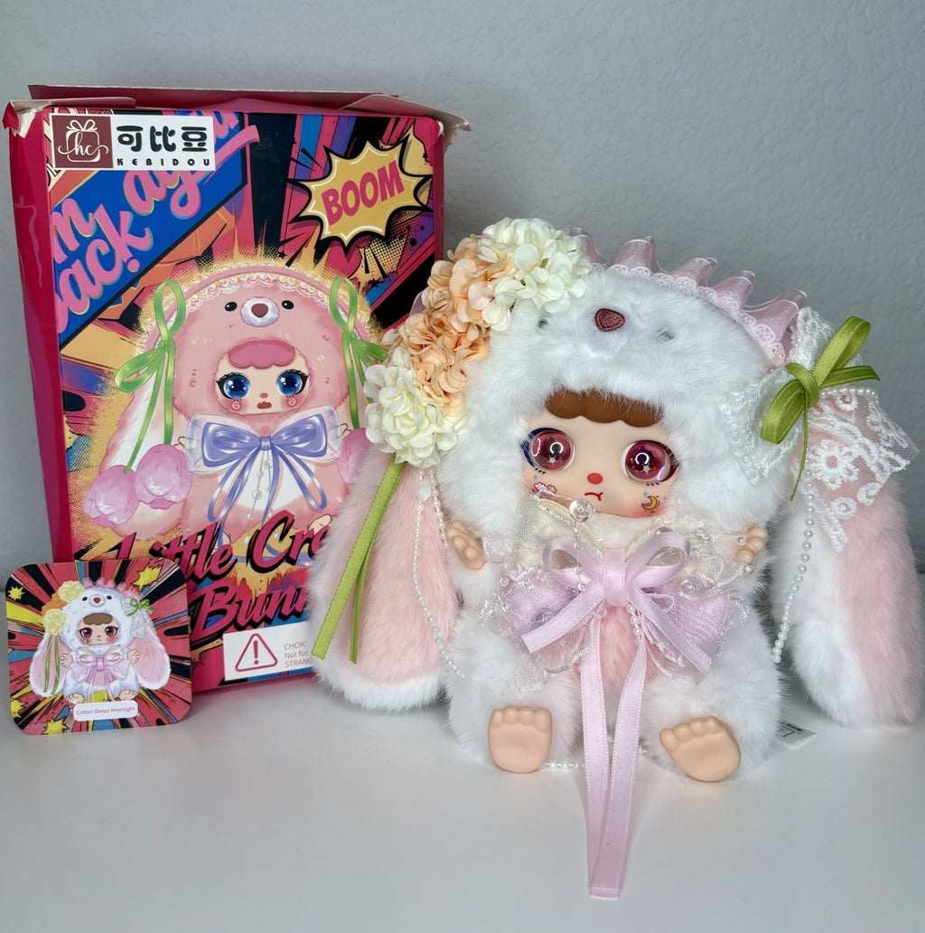 NEW Kebidou Tiny Nai Fu Creamy Bunny Designer Pendants- Cotton Sleepy Midnight
