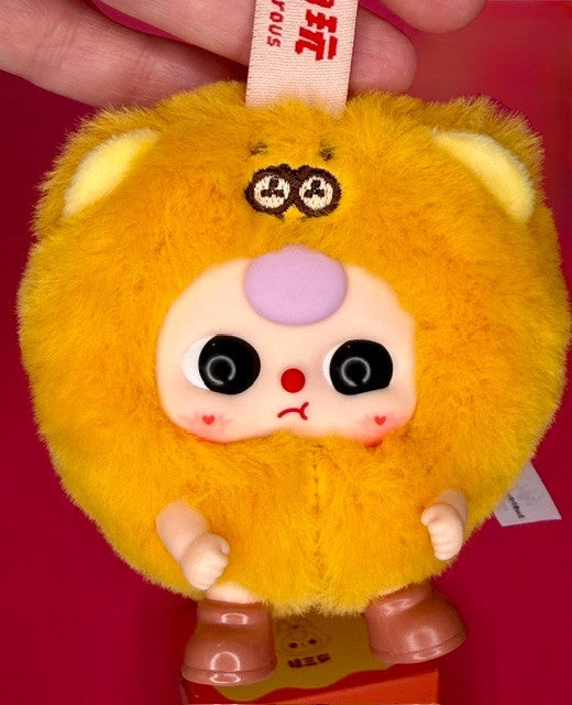 Baby Three BB3 Round Beast Plush Keychain Blind Box New - Choose Character