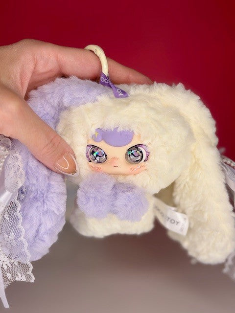 Zaza Soft Little Cloud Plush Bag Charm ~ Choice of 8 ~ Liquid Glitter Eyes NEW