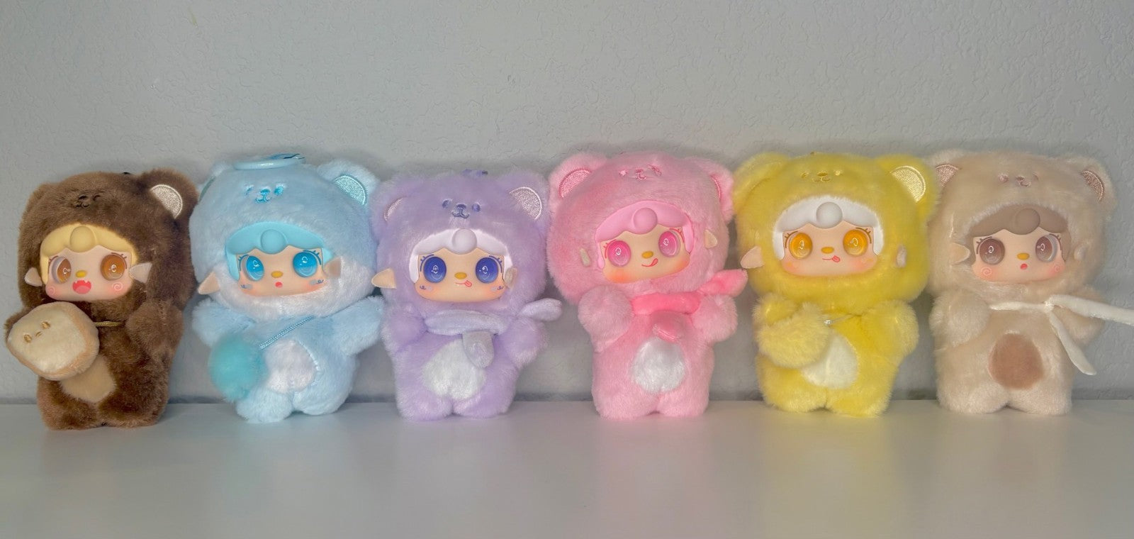 Yooki V4 Take A Bite Of Bear Series Plush Designer Keychains- Your Choice!