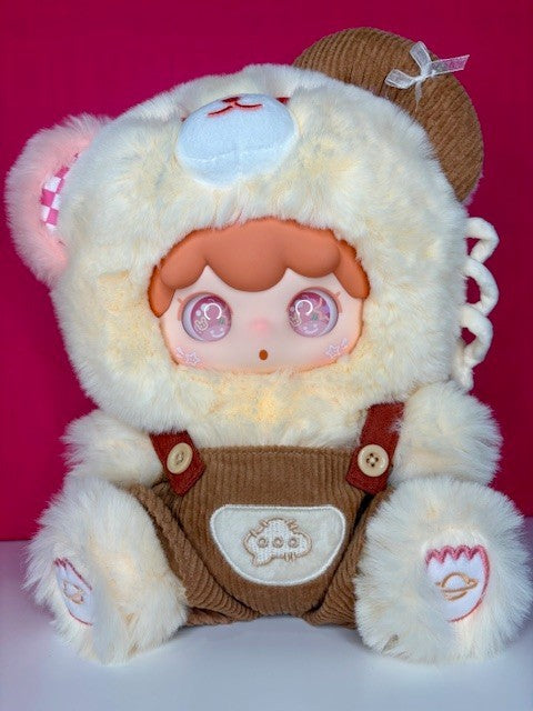 KIMIPAPA 400% Tiny Cosmos Time-Travel Call Designer Plush Bear Collectible