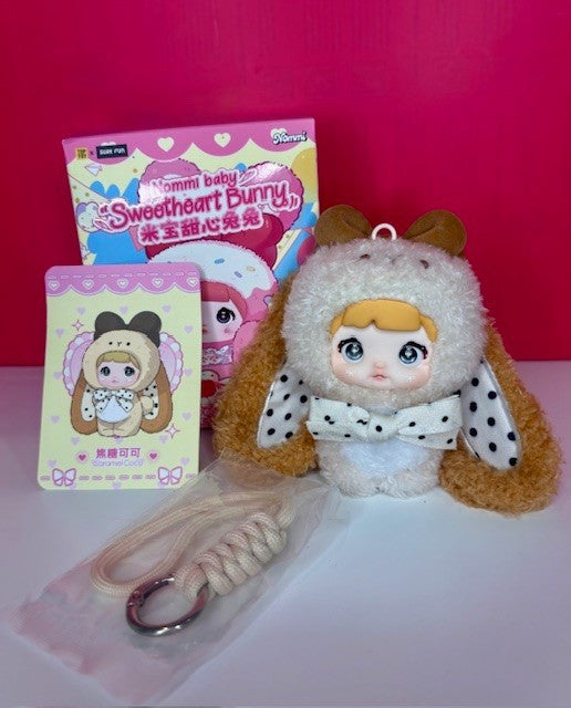 NOMMI BABY SWEETHEART BUNNY CHARM- Confirmed Caramel Coco! 🩷🐇🩷