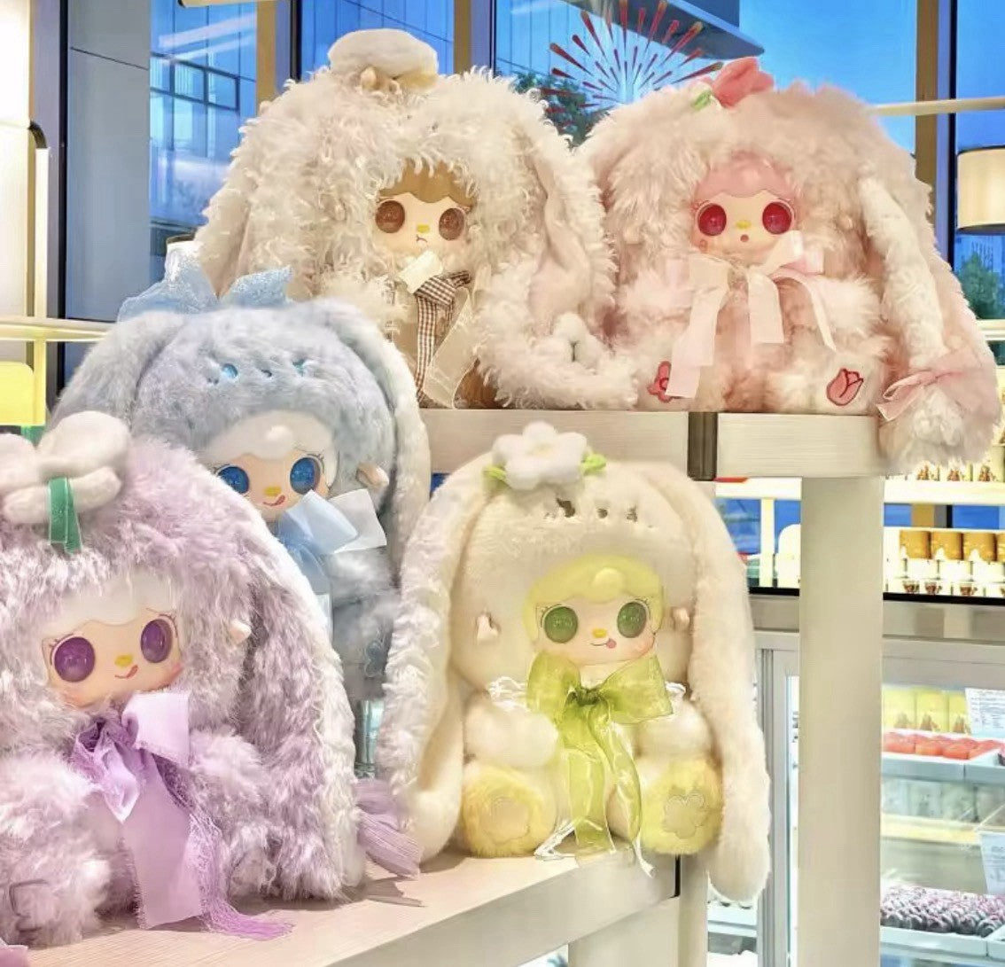 Sealed  Authentic Yooki 400% Bunny’s Floral Fragments Plush Blind Box