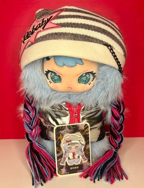 Rebaby Teenage Era 400% Cat Alert Blue Collectible Plush New