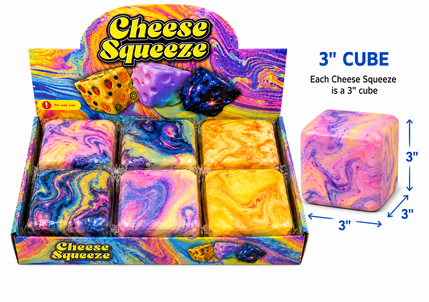 Cheese Squeeze Slow-Rise Foam Squishy