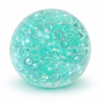 Sea glass gem crunch squishy stress ball with clear raised bubble texture