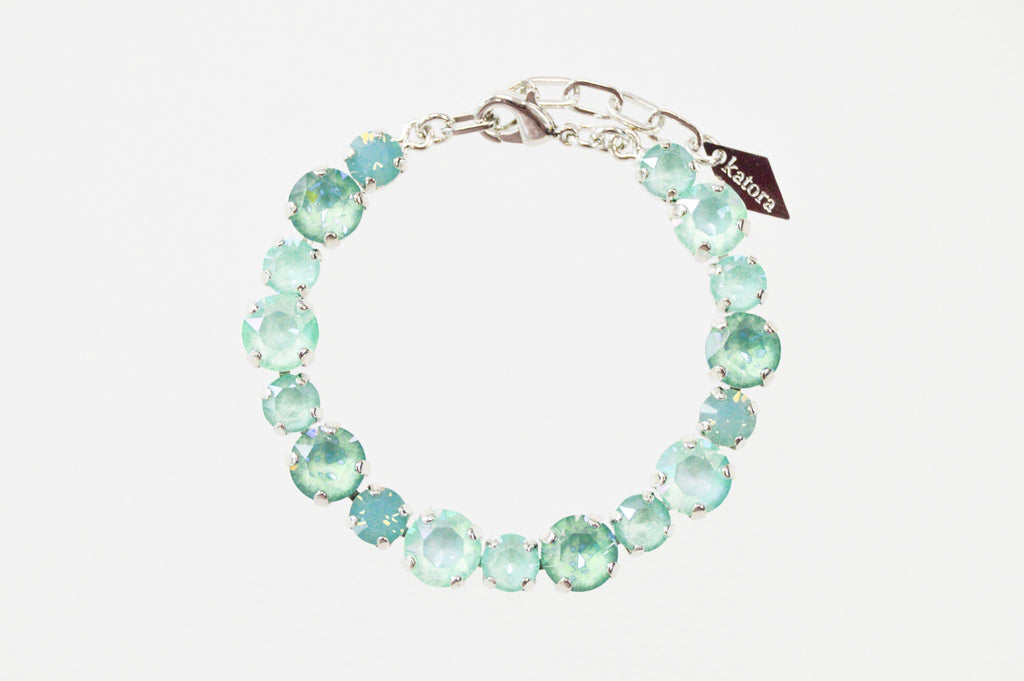 Moon Magic Blue Green Swarovski Crystal Bracelet
