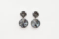 City Night Life Grey Swarovski Crystal Stacked Earrings