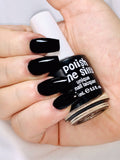 Blackout Solid Black Creme Nail Polish - Perfect Base or Standalone