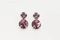 Sugar Plum Swarovski Crystal Stacked Earrings