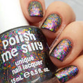 Aftershock Color-Shifting Flakie Nail Polish - Rainbow Multichrome Topper